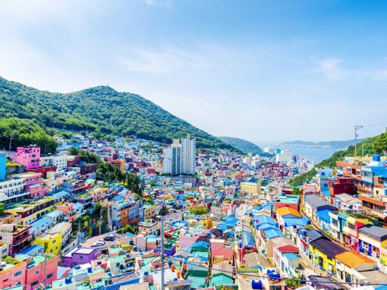 釜山市内フォトジェニック観光ツアー　甘川文化村や海雲台スカイカプセルなど人気スポット巡り ＜ナッチポックン付き／日本語ガイド／ホテルお迎え＞