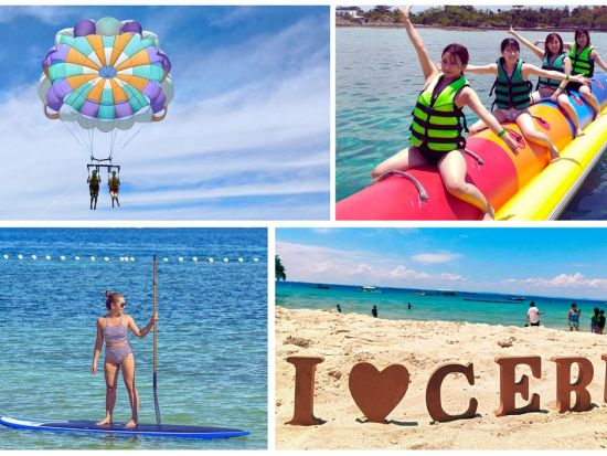 パラセイリング　空から絶景を堪能☆爽快パラセイリング＜マクタン島内ホテル送迎付／日本語対応／気軽な半日プラン・BBQランチ付きプランあり＞