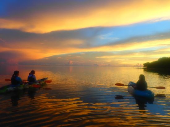 サンライズSUP or カヌーツアー 好きなアクティビティを選べる！朝から爽やか感動体験♪＜約2時間／市街地送迎可／西表島＞