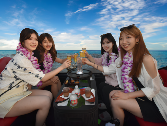 サンセットor花火鑑賞ゴンドラクルーズ＜混載または貸切／ドリンク付き／英語＞