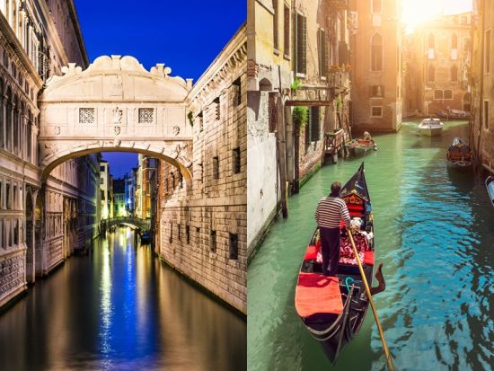 ヴェネチア　ゴンドラ遊覧事前予約　ため息橋コース＜混載／25分／英語アシスタントによる誘導付／サン・ザッカリア広場集合＞