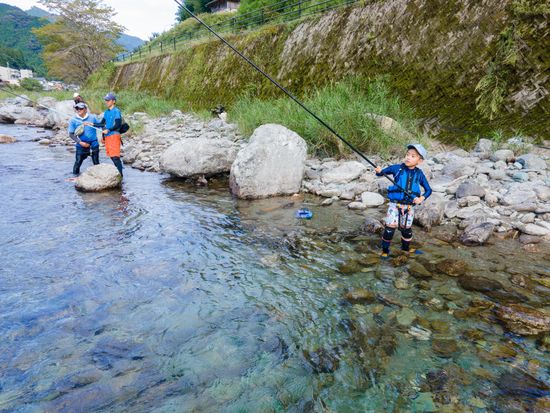 天然鮎釣り体験2