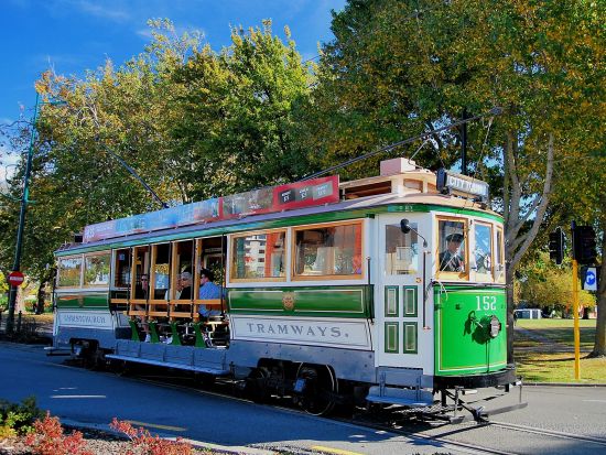 クライストチャーチ市内18ヵ所　乗り降り自由トラム1日パス！＜英語／クライストチャーチ発＞