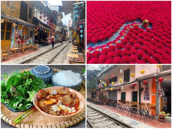 ハノイフォトジェニックツアー　トレインストリート＆東河門＆ロンビエン橋　クアンフーカウ村立寄り&The East Tonkinディナープランあり＜日本語ガイド＞