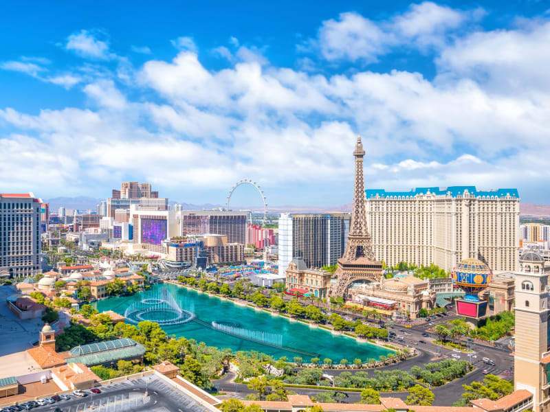 USA_Las Vegas_The strip Aerial View_pixta_83878744_M