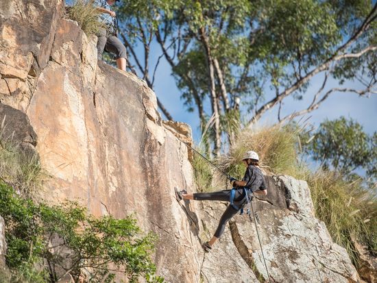abseil view below 3