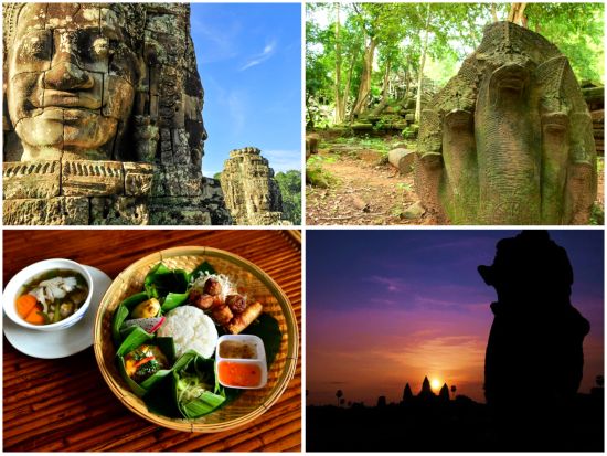 アンコールワット3大遺跡観光ツアー　朝日夕日鑑賞＋ベンメリア　アプサラダンスディナーショーまたはベテランガイド確約貸切プラン選択可＜昼食／日本語ガイド＞