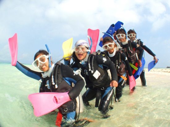 幻の島上陸+体験ダイビング 人気アクテビティを短時間で効率よく体験♪"幻の島の絶景"と"透き通る綺麗な海"を体感してみたい方にオススメ◎＜半日／送迎可／石垣島＞