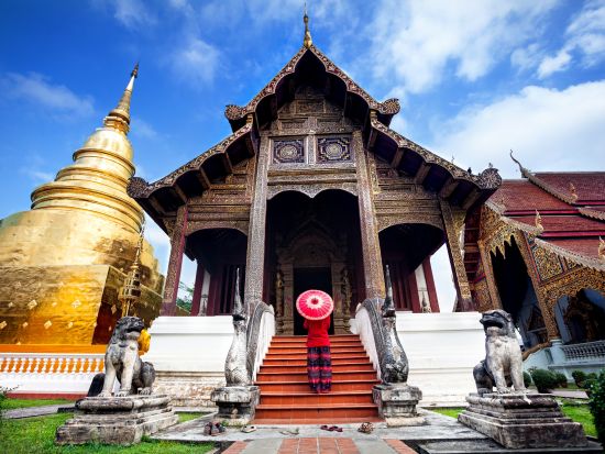 チェンマイ旧市街と寺院のガイド付きウォーキングツアー　事前予約