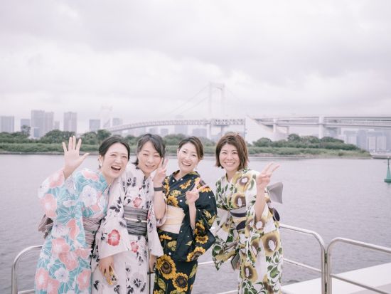 乗合屋形船  お台場周遊コース 会席料理＆飲み放題付！＜乗合／2名様より受付＞byなわ安