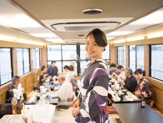 乗合屋形船  お台場周遊コース 会席料理＆飲み放題付！＜乗合／2名様より受付＞byなわ安