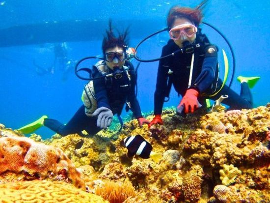 【ベストプライス】クマノミ城ボート体験ダイビング 完全貸切！たくさんの可愛いお魚に囲まれて気分は竜宮城！SNS映え無料撮影サービスあり◎＜約2時間／恩納村＞