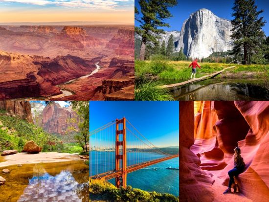 ヨセミテ＆グランドサークル5泊6日　グランドキャニオン＆アンテロープ＆ブライスキャニオン＆ザイオン＜1名から催行／日本語アシスタント／サンフランシスコ発＞