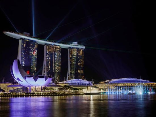 シンガポール半日観光＆夜景ツアー マーライオンなど定番観光＋リバーボート乗船＋スペクトラショー鑑賞＜午後／夕食付き／日本語ガイド＞