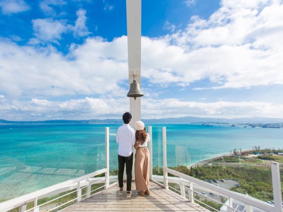 古宇利オーシャンタワー入園券事前予約　古宇利大橋を一望できる絶景スポット！自動カート乗車＆シェルミュージアムも 
