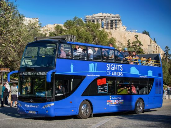 アテネ観光 青い乗り降り自由バス乗車券事前予約 ピレウス港・アテネリビエラ方面も網羅＜2日間有効／日本語オーディオガイド＞by SIGHTS OF ATHENS