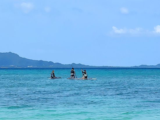 SUP or クリアSUPツアー 完全貸切！石垣の海をSUPでのんびり水上散歩 GoProレンタル付＜1日3便／2歳～参加OK／送迎あり／石垣島＞