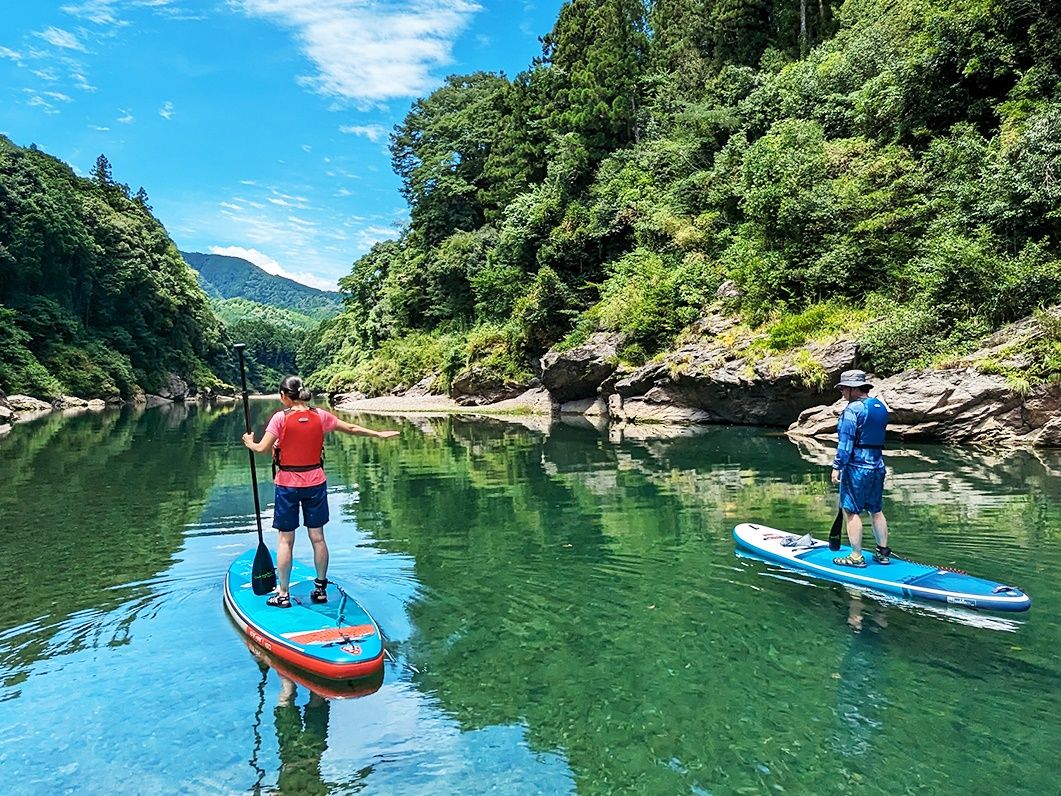 【最終値引き】RIVIERA RP-14スタンドアップパドル14ft SUP SUPクルージング 抜群の透明度を誇る宮川で水上散歩を楽しもう！＜経験