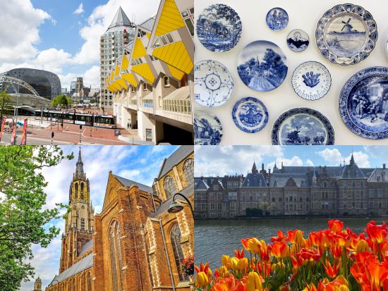 1日観光ツアー　ロッテルダム＋デルフト＋デン・ハーグ　ロイヤル・デルフト入場付き＜3～10月／英語ガイド／アムステルダム発＞