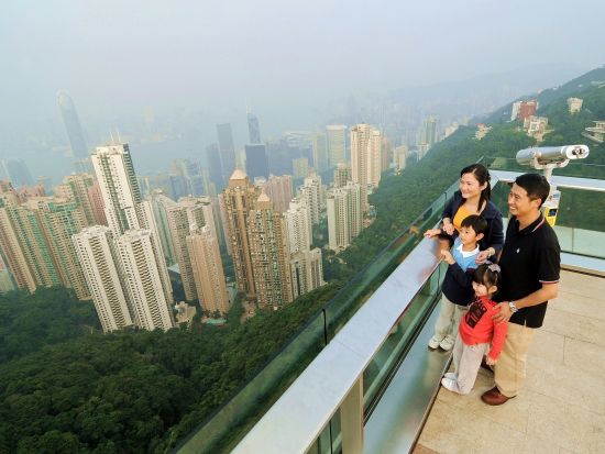 ピークトラム乗車＋スカイテラス428展望台入場 セットチケット事前予約　ビクトリアピークからの絶景を満喫！＜片道or往復＞