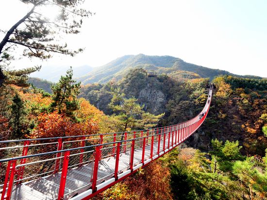 紺岳山吊り橋-1