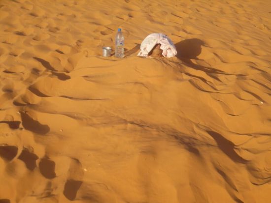 【6～9月】エルゴレア宿泊ツアー　サハラ砂漠の砂丘で行うサンドバス体験！＜6泊7日／英語ガイド／アルジェ発着＞