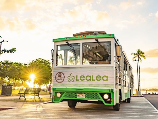 LeaLeaトロリー　ワイキキ巡回トロリーバス　乗り放題1・4・7日間券（アラモアナ、ダイアモンドヘッド、カカアコ、東オアフなど）by H.I.S. 