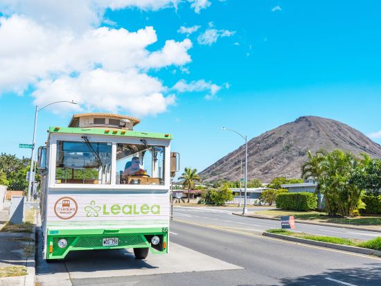 LeaLeaトロリー　ワイキキ巡回トロリーバス　乗り放題1・4・7日間券（アラモアナ、ダイアモンドヘッド、カカアコ、東オアフなど）by H.I.S. 