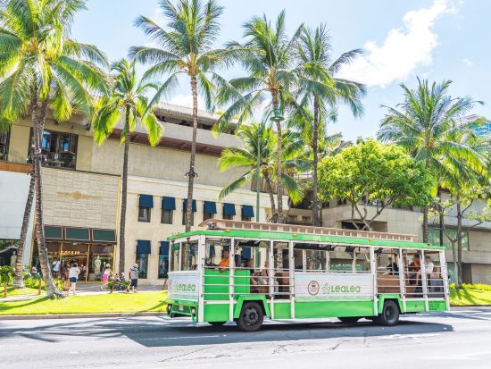 LeaLeaトロリー　ワイキキ巡回トロリーバス　乗り放題1・4・7日間券（アラモアナ、ダイアモンドヘッド、カカアコ、東オアフなど）by H.I.S. 