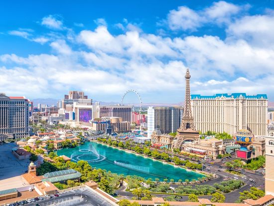 USA_Las Vegas_The strip Aerial View_pixta_83878744_M