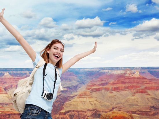 往復飛行機で行く ラスベガス1泊2日パッケージ　グランドキャニオン観光ツアー＆遊覧飛行付き ＜1名から催行／3つ星ホテル宿泊／ロサンゼルス国際空港発＞