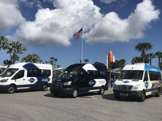 ケネディ宇宙センター ⇔ オーランド市内 往復送迎サービス　滞在時間はたっぷり約7時間 ＜英語ドライバー＞