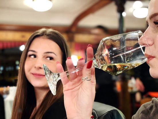 ドナウ川ワイン＆グルメクルーズ　ハンガリー伝統料理の夕食と5種のワインのペアリング＜ブダペスト発＞