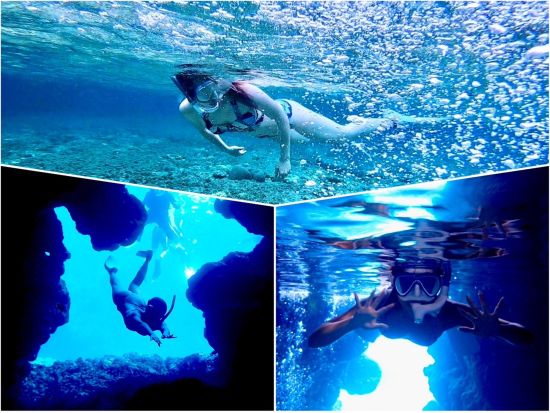 宮古島 青の洞窟シュノーケリング＆洞窟探検 神秘的な「サファイアケイブ」で思い出を作ろう ＜半日 or 1日／伊良部島＞