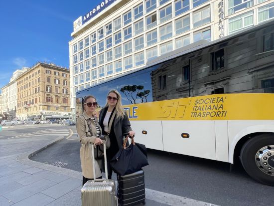 【空港シャトル】ローマ・チャンピーノ空港 ⇔ ローマ市内　バス乗車チケット ＜英語ドライバー＞