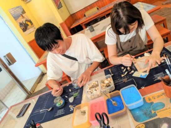 手作り体験 マリンフォトフレーム・ジェルボトル作り お子様から大人まで楽しめる 沖縄の思い出をカタチに残す＜1時間半／恩納村＞