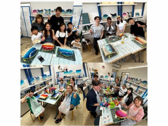 レジンアート体験　人気のレジンアートで時計作り！石垣島の海を描いて世界に一つのアート作品に ＜石垣島＞by くくる屋