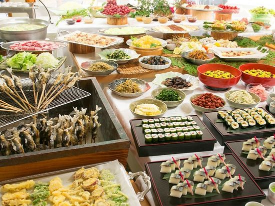 川湯みどりや「夕食バイキング」（イメージです。）