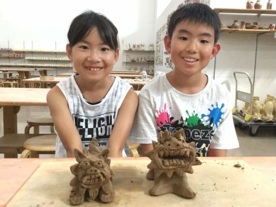 陶器シーサー作り 世界で一つのオリジナルシーサーを作成 美ら風で沖縄文化体験＜当日9時まで予約／那覇平和通り＞by沖縄アート体験美ら風