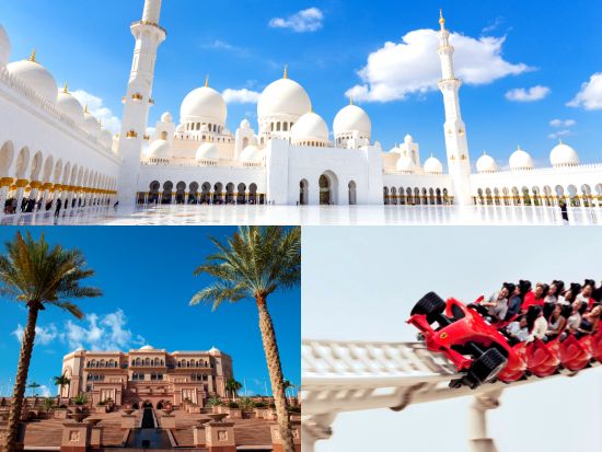 【ドバイ発アブダビ観光ツアー】グランド・モスク入場☆日本語ガイドプランあり＜混載 or プライベート／終日／ホテル送迎／英語＞by Orient Tours