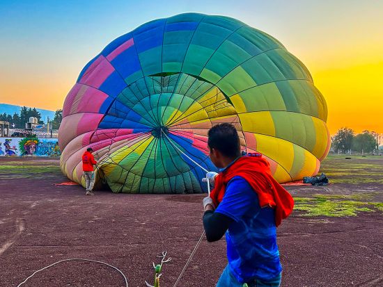 テオティワカン遺跡上空 熱気球遊覧＜英語ガイド／遺跡入場オプションあり＞