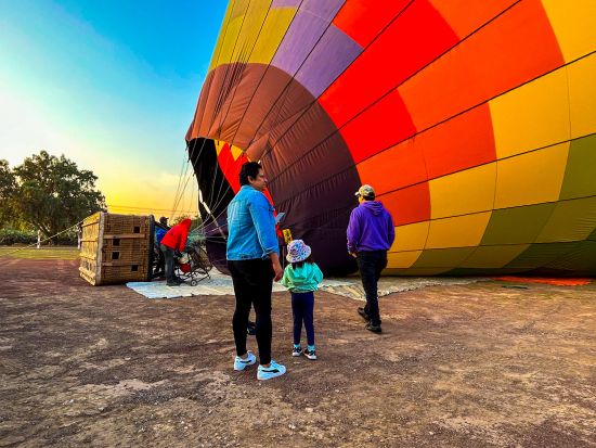 テオティワカン遺跡上空 熱気球遊覧＜英語ガイド／遺跡入場オプションあり＞