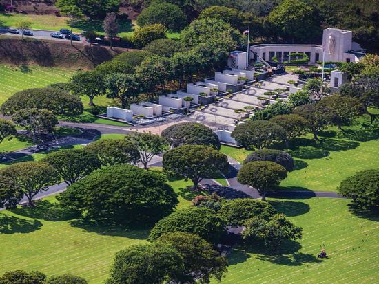 Oahu Punchbowl Aerial 2