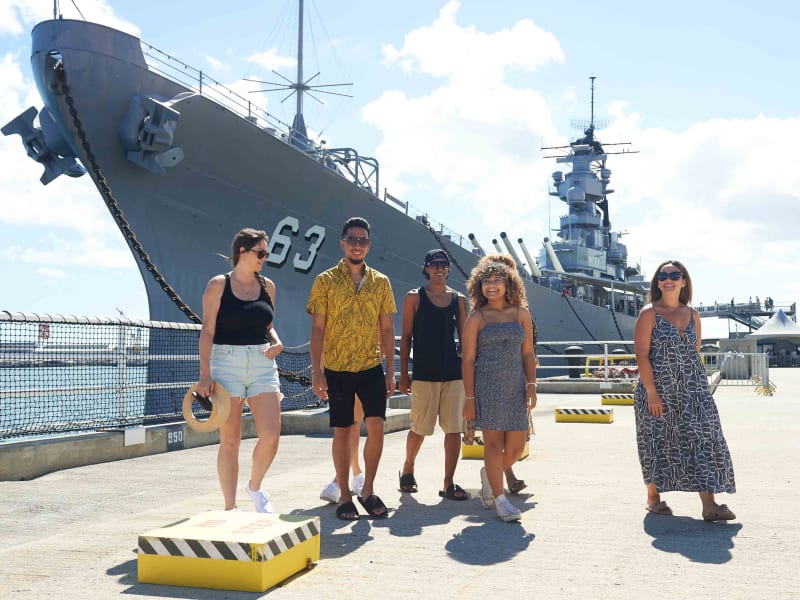 Oahu Pearl Harbor Battleship Missouri Side Group 2