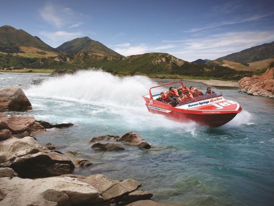 クライストチャーチ ジェットボート 時速90キロでワイアウ川を疾走！