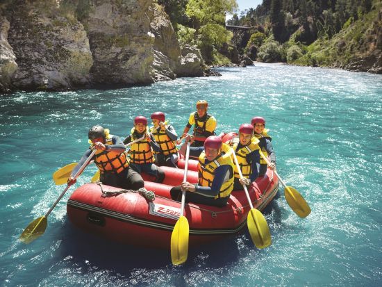 クライストチャーチ　ワイアウ川ラフティング　グレード2の急流下り！