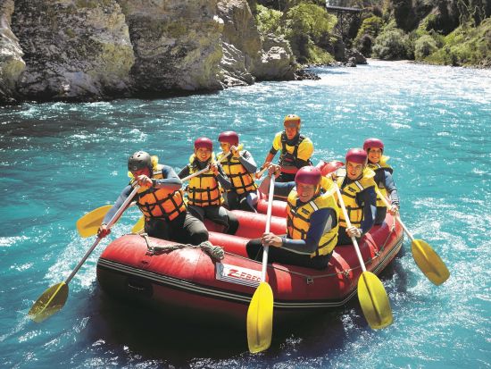 クライストチャーチ　ワイアウ川ラフティング　グレード2の急流下り！