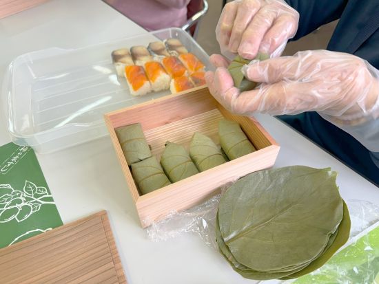 奈良名物「柿の葉寿司」手作り体験 吉野地域の食文化に触れる！＜約1～2時間／下市町＞