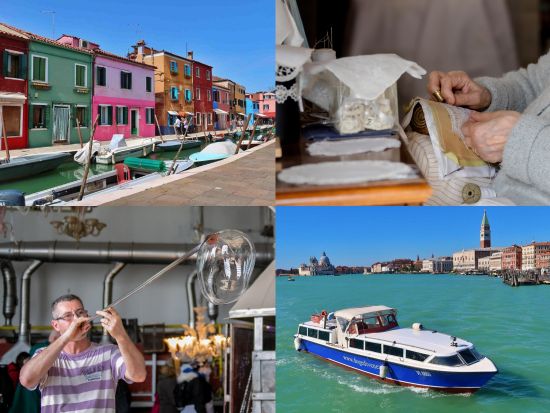 ベネチア2島巡り ムラーノ島＋ブラーノ島＜半日／英語／ベネチア発＞