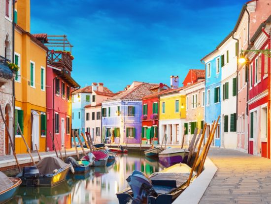 ベネチア2島巡り ムラーノ島＋ブラーノ島＜半日／英語／ベネチア発＞